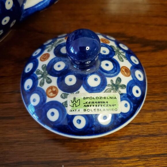 Boleslawiec Hand Made Pottery Teapot EXCELLENT CONDITION! - Picture 5 of 9